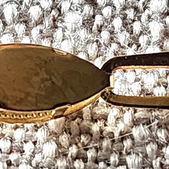 Vintage elegant necklace faux pearls clear rhinestones. Bridal. Wedding Gold - Picture 9 of 10